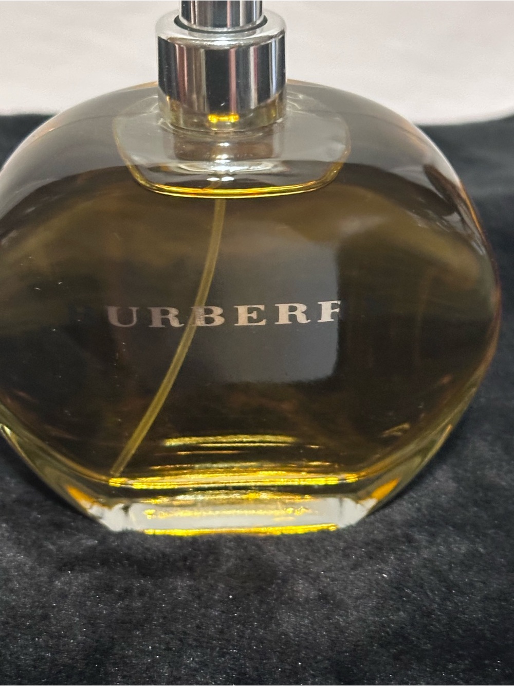 Burberry Amber Yellow Glass Perfume Bottle